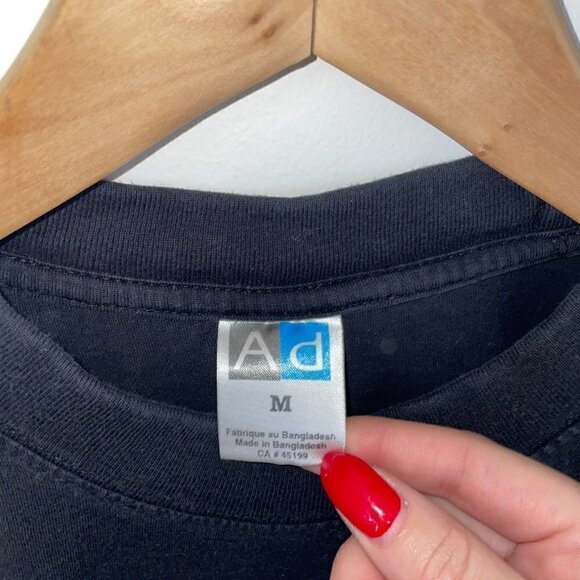 Ad Men's Black Graphic Print T-Shirt Enrique Iglesias concert tour - Picture 2 of 3